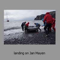 landing on Jan Mayen